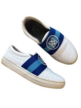G/Fore Women's Sz Size 6.5 Perforated Leather Banded Slip-On Sneakers